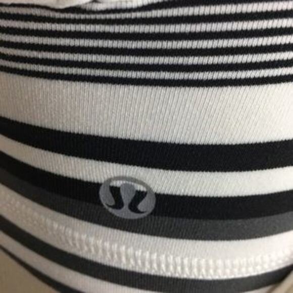 Lululemon White & Gray/ black  No Limits Athletic  Tank 4 - Picture 5 of 7